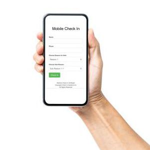 Patients can check in using the Mobile Check In app on their personal devices for fast registration and check in.