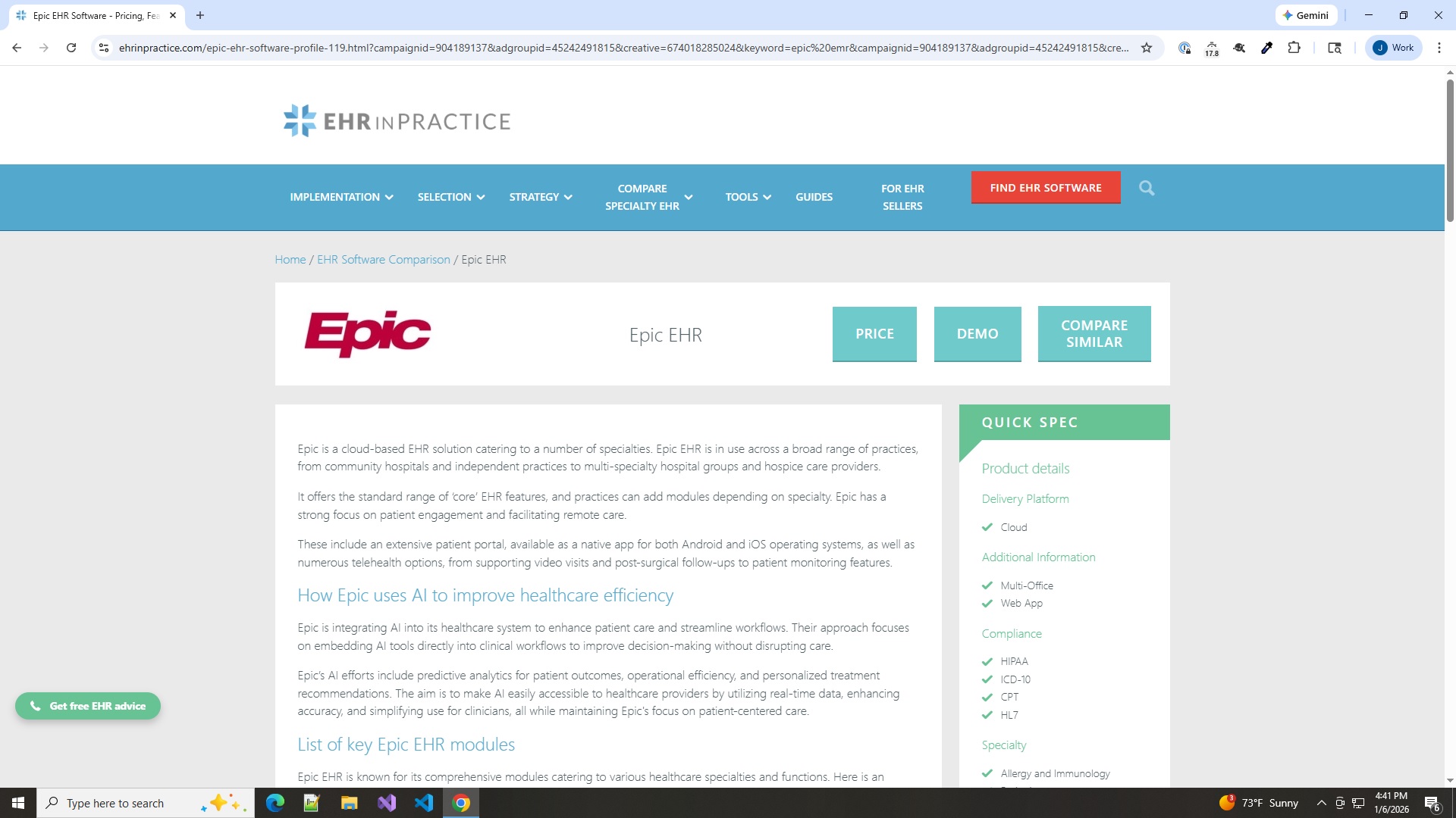 Applying the split screen feature in Chrome